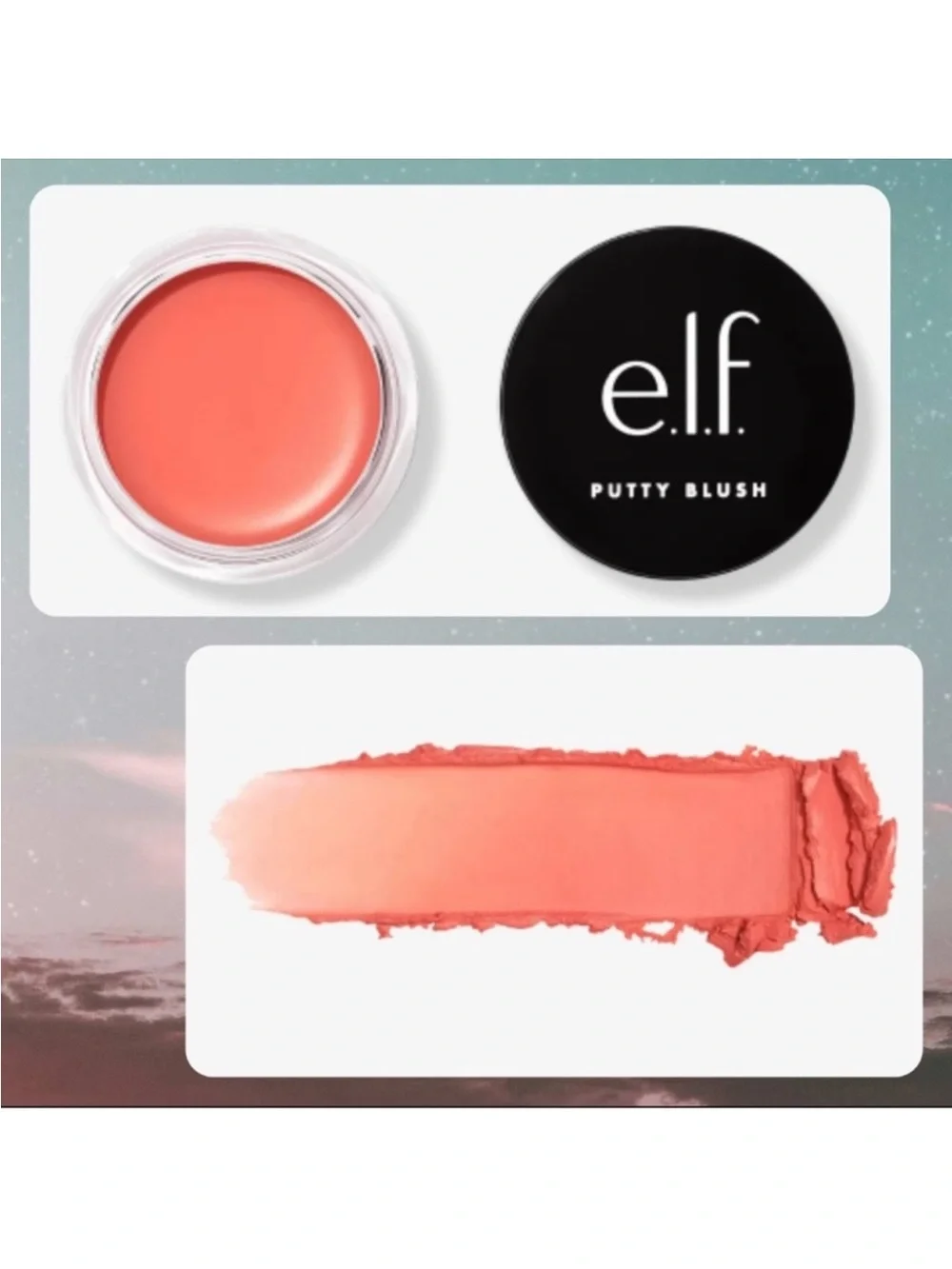 Putty Blush Turks and Caicos Elf Pink Coral Peach Cream Blush Cosmetics Makeup